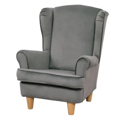 Children's Velvet Wingback Chair