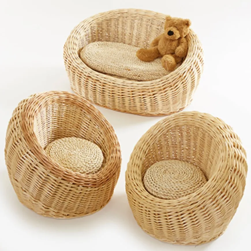 Children's Wicker Sofa and Chairs Set