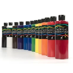Chromacryl Acrylic Essentials Paint Assorted 12x500ml