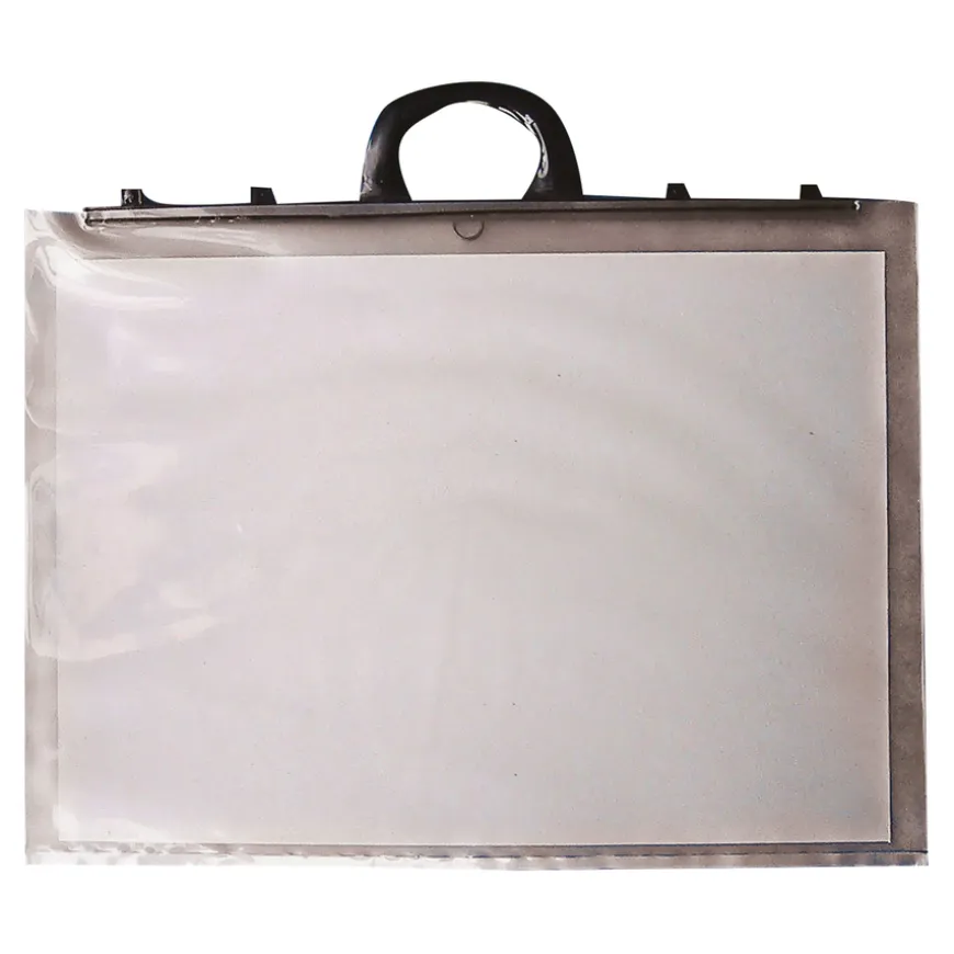 Clear Polythene Portfolios With Handle 10pk