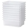 Clear Shallow Tubs 9pk