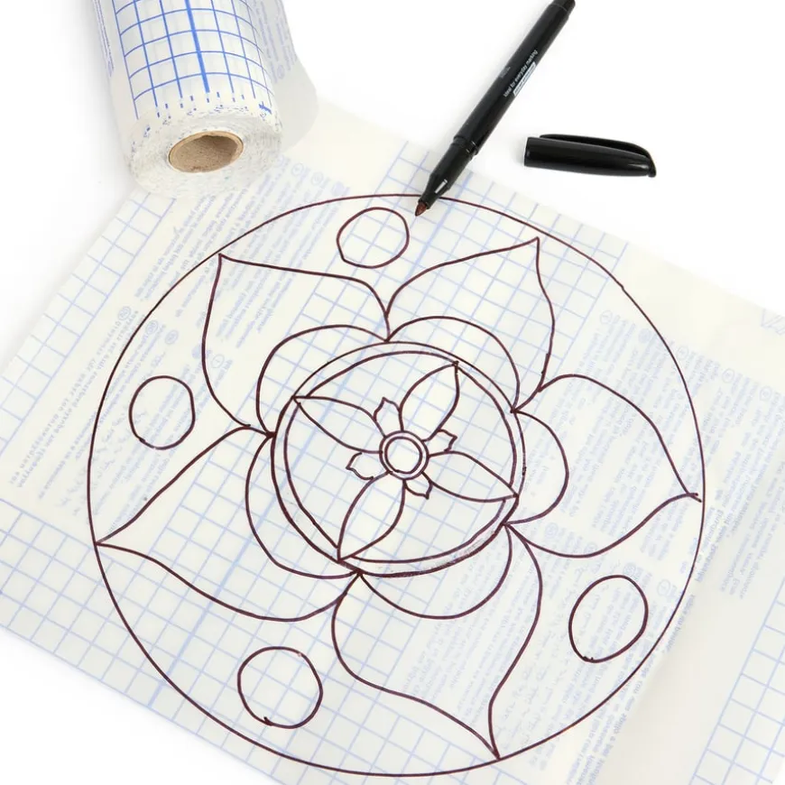 Clear Sticky Back Film Book Cover Roll, Art and Craft