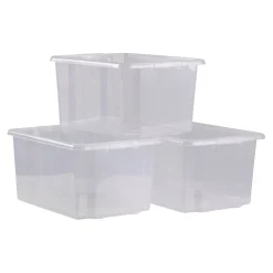 Clear Storage Tubs 3pk