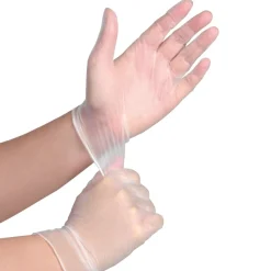 Clear Vinyl Powdered Gloves 100pk