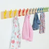 Cloakroom Rail with 15 Multicoloured Coat Hooks