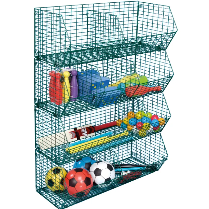 Coated Wire Storage Baskets 4pk