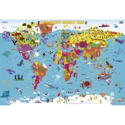 Collins Children's Map of the World 90cm x 60cm