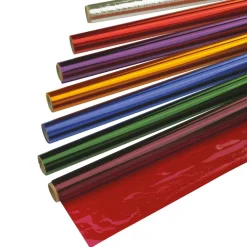 Coloured Cellophane Rolls Assorted 500mm x 4.5m 10pk