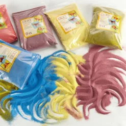 Coloured Craft Sand Assorted 5pk