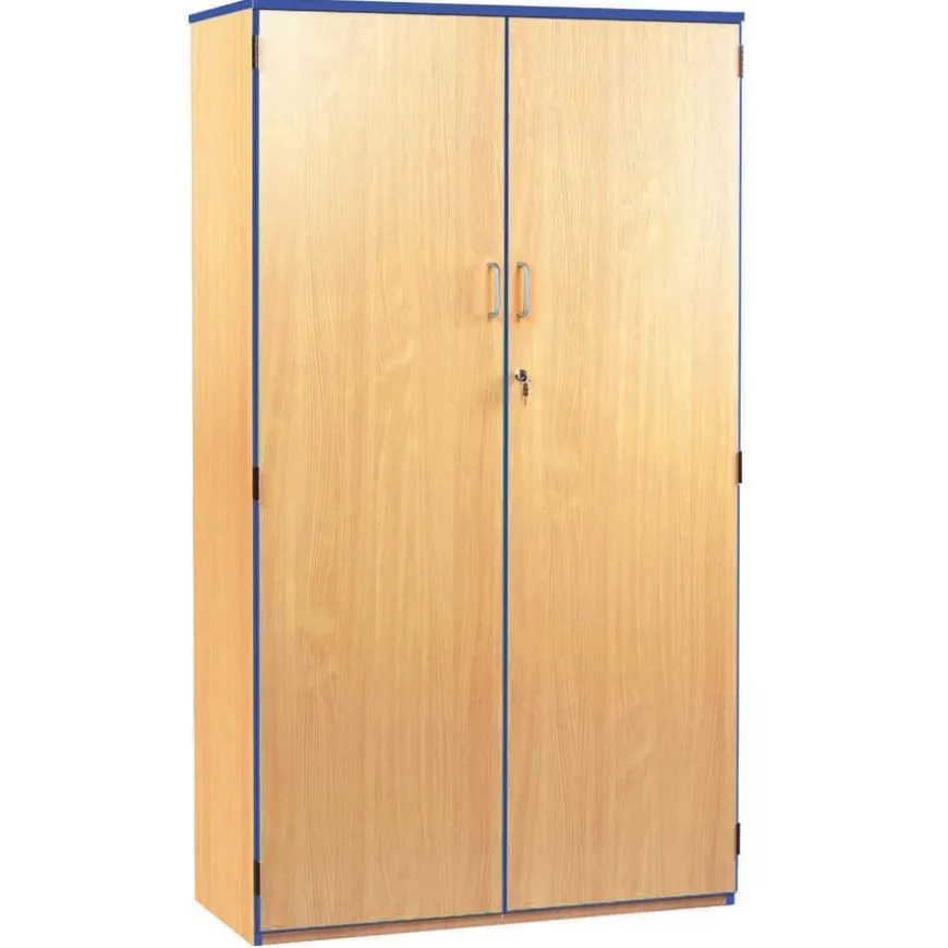 Coloured Edge Lockable Cupboard