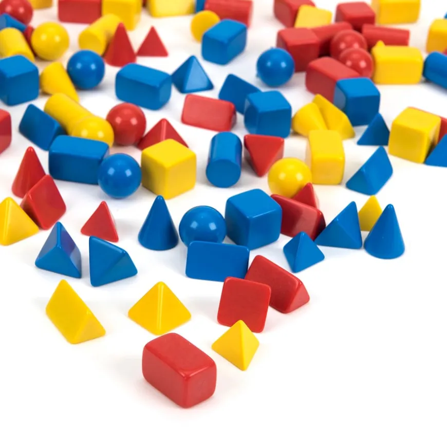 Coloured Small Solid Shapes 96pk