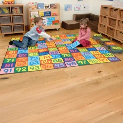 Colourful 1-100 Felt Number Tiles