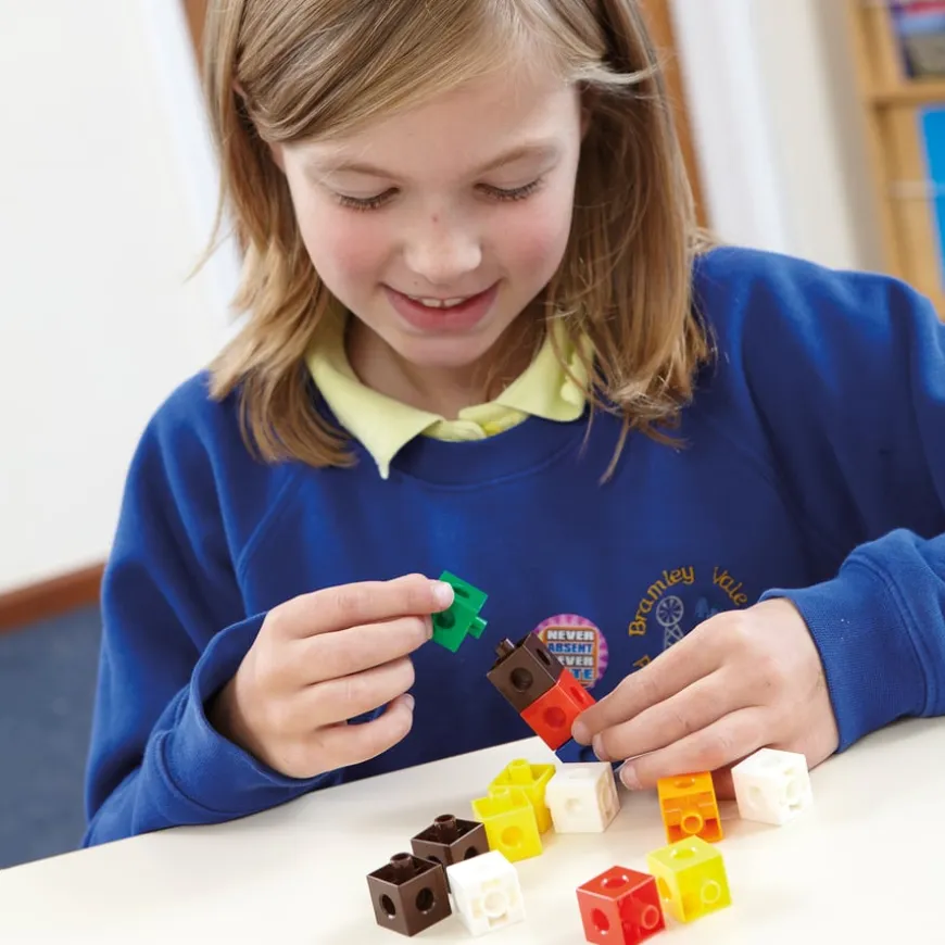 Colourful Snap Counting Cubes 1000pcs
