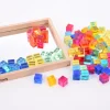 Construction Set Acrylic Gems and Mirror Tray 101pcs