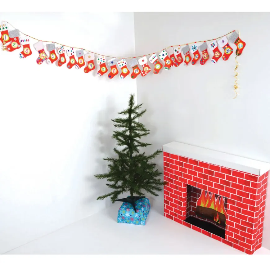 Corobuff® Corrugated Card Fireplace