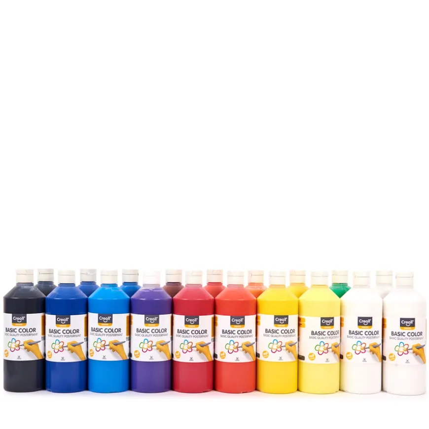 Creall Ready Mixed Paint Assorted Classroom Pk 500ml x 20pk