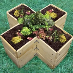 Cross Shaped Grow Bed