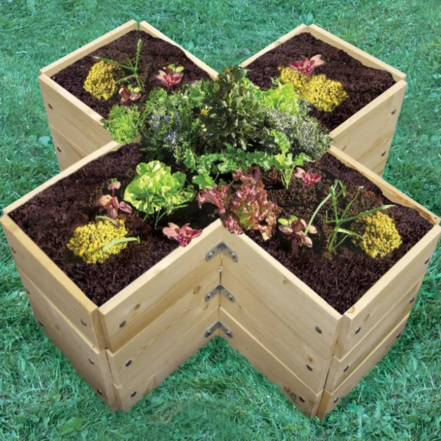 Cross Shaped Grow Bed