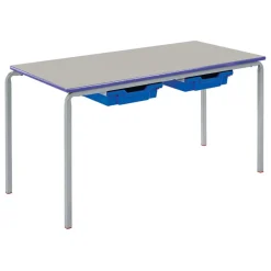 Crush Bent Rectangular Tray Table L1100mm