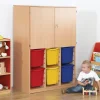 Cupboard With Jumbo Tray Storage Multicoloured Trays