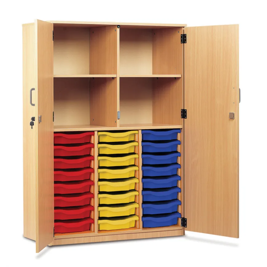 Cupboard with 24 Shallow Trays