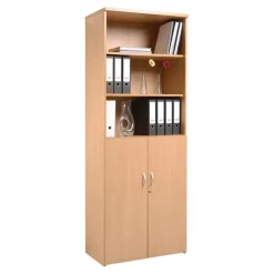 Cupboard with Storage Shelving Beech H2140mm