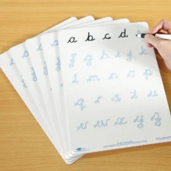 Cursive Letter Formation Dry Wipe Boards A4 5pk