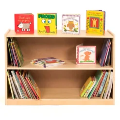 Deep Shelf Wooden Bookcase H610 x W920 x D330mm