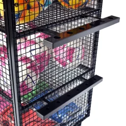 Deluxe Lockable Mobile Ball Storage Cabinet