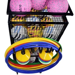 Deluxe Lockable Mobile Ball Storage Cabinet