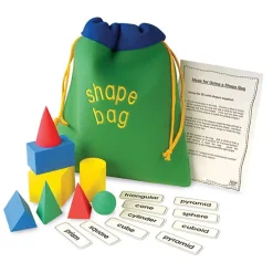 3D Foam Geometric Shapes Bag 8pcs