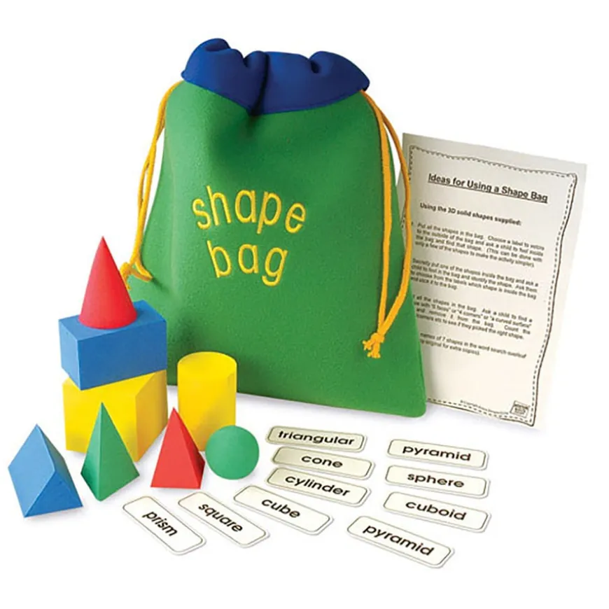 3D Foam Geometric Shapes Bag 8pcs
