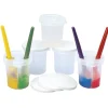 Divided Paint And Water Pots 5pk