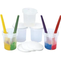 Divided Paint And Water Pots 5pk