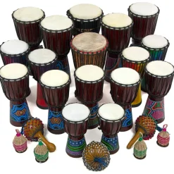 Djembe Drums & Shakers 24 Players