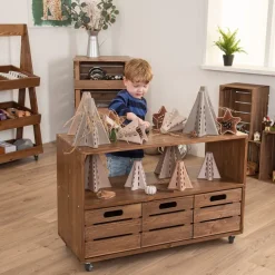 Double Sided 6 Crate Mobile Unit