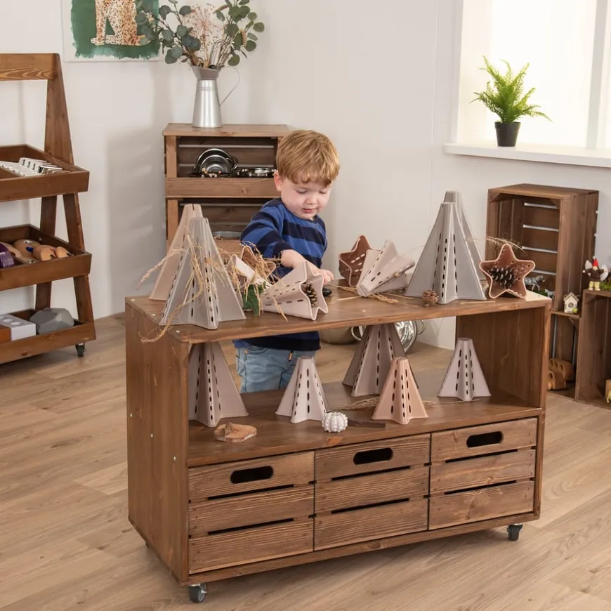 Double Sided 6 Crate Mobile Unit
