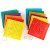 Double-sided Isometric Coloured Pinboards 12pk