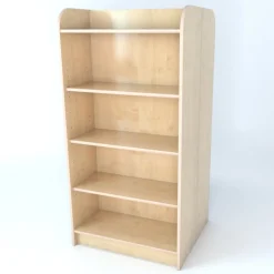 Double Sided Library Bookcase In Maple