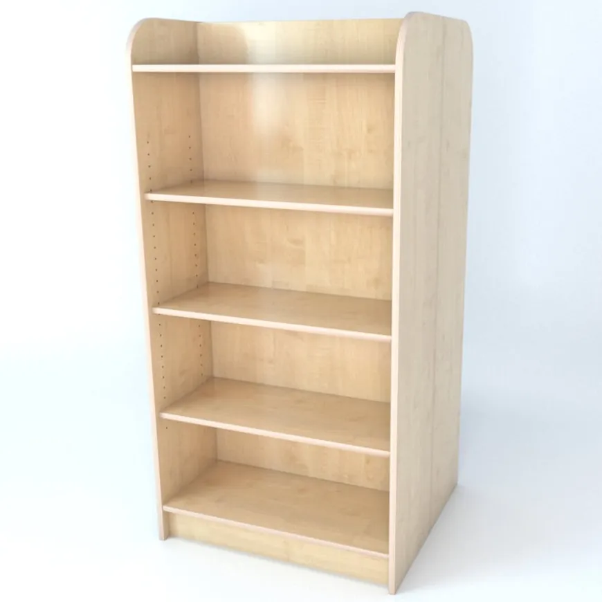 Double Sided Library Bookcase In Maple