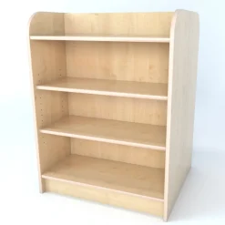 Double Sided Library Bookcase In Maple