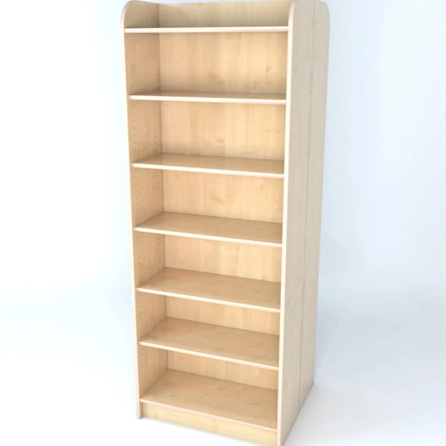 Double Sided Library Bookcase In Maple