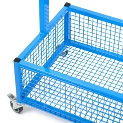 Double Sided Metal Cloakroom Trolley H119 x W161 x D53cm