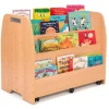 Double Sided Mobile Bookcase Storage Unit H700mm