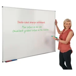 Double Sided Non Magnetic Whiteboard