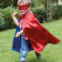 Dress up Superhero Reversible Capes and Masks 4pk