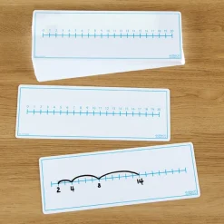 Dry Wipe Double Sided Number Line Board 30pk