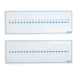 Dry Wipe Double Sided Number Line Board 30pk