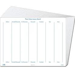 Dry Wipe Place Value Lesson Board 30pk