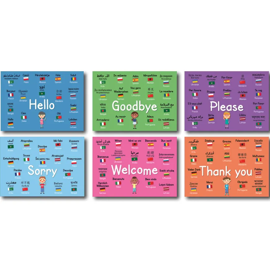 EAL Basic Phrases Posters 6pk